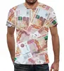 Заказать мужскую футболку в Москве. Футболка с полной запечаткой (мужская) Деньги от THE_NISE  - готовые дизайны и нанесение принтов.