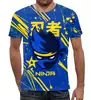 Заказать мужскую футболку в Москве. Футболка с полной запечаткой (мужская) FORTNITE NINJA от geekbox - готовые дизайны и нанесение принтов.