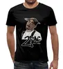 Заказать мужскую футболку в Москве. Футболка с полной запечаткой (мужская) Tupac Shakur от Levon Kocharyan - готовые дизайны и нанесение принтов.