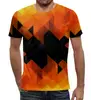 Заказать мужскую футболку в Москве. Футболка с полной запечаткой (мужская) Triangle Orange от THE_NISE  - готовые дизайны и нанесение принтов.