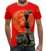 Заказать мужскую футболку в Москве. Футболка с полной запечаткой (мужская) Красный Факел от ГПМНпR'n'R - готовые дизайны и нанесение принтов.