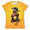 Заказать мужскую футболку в Москве. Футболка с полной запечаткой (мужская) Русский медведь от T-shirt print  - готовые дизайны и нанесение принтов.