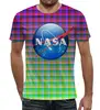 Заказать мужскую футболку в Москве. Футболка с полной запечаткой (мужская) NASA SPACE от Jimmy Flash - готовые дизайны и нанесение принтов.