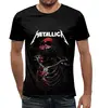 Заказать мужскую футболку в Москве. Футболка с полной запечаткой (мужская) Metallica от weeert - готовые дизайны и нанесение принтов.
