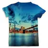 Заказать мужскую футболку в Москве. Футболка с полной запечаткой (мужская) Бруклинский мост от THE_NISE  - готовые дизайны и нанесение принтов.