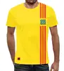 Заказать мужскую футболку в Москве. Футболка с полной запечаткой (мужская) FC Barcelona | Flag 1899 (2021) от 0x000000123 - готовые дизайны и нанесение принтов.