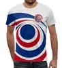 Заказать мужскую футболку в Москве. Футболка с полной запечаткой (мужская) Сборная Коста-Рики от geekbox - готовые дизайны и нанесение принтов.