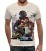 Заказать мужскую футболку в Москве. Футболка с полной запечаткой (мужская) GTA Online от triton - готовые дизайны и нанесение принтов.