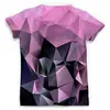 Заказать мужскую футболку в Москве. Футболка с полной запечаткой (мужская) LowPoly Pink от THE_NISE  - готовые дизайны и нанесение принтов.