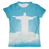 Заказать мужскую футболку в Москве. Футболка с полной запечаткой (мужская) Иисус Христос от god - готовые дизайны и нанесение принтов.