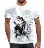 Заказать мужскую футболку в Москве. Футболка с полной запечаткой (мужская) Барс         от Каптерка - готовые дизайны и нанесение принтов.