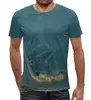 Заказать мужскую футболку в Москве. Футболка с полной запечаткой (мужская) Под водой от Александр Дентон - готовые дизайны и нанесение принтов.