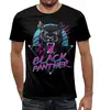 Заказать мужскую футболку в Москве. Футболка с полной запечаткой (мужская) Black Panther от T-shirt print  - готовые дизайны и нанесение принтов.