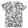 Заказать мужскую футболку в Москве. Футболка с полной запечаткой (мужская) Бело-Серый Камуфляж от armyshop - готовые дизайны и нанесение принтов.