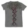 Заказать мужскую футболку в Москве. Футболка с полной запечаткой (мужская) DNA Tree / Древо ДНК от crash - готовые дизайны и нанесение принтов.