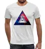 Заказать мужскую футболку в Москве. Футболка с полной запечаткой (мужская) Треугольник от THE_NISE  - готовые дизайны и нанесение принтов.