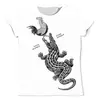 Заказать мужскую футболку в Москве. Футболка с полной запечаткой (мужская) Крокодил съедает петуха от Fix Print - готовые дизайны и нанесение принтов.