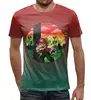 Заказать мужскую футболку в Москве. Футболка с полной запечаткой (мужская) Super Mario от T-shirt print  - готовые дизайны и нанесение принтов.