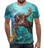 Заказать мужскую футболку в Москве. Футболка с полной запечаткой (мужская) Aquaman_ от balden - готовые дизайны и нанесение принтов.