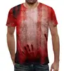 Заказать мужскую футболку в Москве. Футболка с полной запечаткой (мужская) blood от Niq=D - готовые дизайны и нанесение принтов.