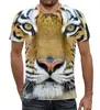 Заказать мужскую футболку в Москве. Футболка с полной запечаткой (мужская) Амурский тигр от nadegda - готовые дизайны и нанесение принтов.