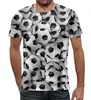 Заказать мужскую футболку в Москве. Футболка с полной запечаткой (мужская) Футбольный мяч от weeert - готовые дизайны и нанесение принтов.