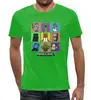 Заказать мужскую футболку в Москве. Футболка с полной запечаткой (мужская) Майнкрафт от PrintGamer  - готовые дизайны и нанесение принтов.