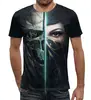 Заказать мужскую футболку в Москве. Футболка с полной запечаткой (мужская) Dishonored 2 от Nos  - готовые дизайны и нанесение принтов.