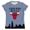 Заказать мужскую футболку в Москве. Футболка с полной запечаткой (мужская) Chicago Bulls от Виктор Гришин - готовые дизайны и нанесение принтов.