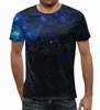 Заказать мужскую футболку в Москве. Футболка с полной запечаткой (мужская) Звездное небо от weeert - готовые дизайны и нанесение принтов.