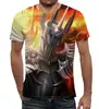 Заказать мужскую футболку в Москве. Футболка с полной запечаткой (мужская) Sauron от Dover - готовые дизайны и нанесение принтов.