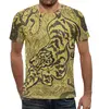 Заказать мужскую футболку в Москве. Футболка с полной запечаткой (мужская) Тигр в джунглях (Поль-Элье Рансон) от trend - готовые дизайны и нанесение принтов.