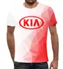Заказать мужскую футболку в Москве. Футболка с полной запечаткой (мужская) KIA авто от THE_NISE  - готовые дизайны и нанесение принтов.