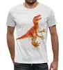 Заказать мужскую футболку в Москве. Футболка с полной запечаткой (мужская) Динозавр от nadegda - готовые дизайны и нанесение принтов.