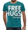 Заказать мужскую футболку в Москве. Футболка с полной запечаткой (мужская) Free hugs от ПРИНТЫ ПЕЧАТЬ  - готовые дизайны и нанесение принтов.
