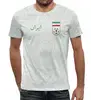 Заказать мужскую футболку в Москве. Футболка с полной запечаткой (мужская) Сборная Ирана от geekbox - готовые дизайны и нанесение принтов.