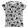 Заказать мужскую футболку в Москве. Футболка с полной запечаткой (мужская) Черно-белая абстракция от axenova-n@yandex.ru - готовые дизайны и нанесение принтов.