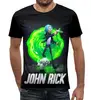 Заказать мужскую футболку в Москве. Футболка с полной запечаткой (мужская) John Wick  от T-shirt print  - готовые дизайны и нанесение принтов.