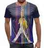 Заказать мужскую футболку в Москве. Футболка с полной запечаткой (мужская) Freddie Mercury от balden - готовые дизайны и нанесение принтов.