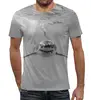 Заказать мужскую футболку в Москве. Футболка с полной запечаткой (мужская) Акула от Violet - готовые дизайны и нанесение принтов.