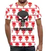 Заказать мужскую футболку в Москве. Футболка с полной запечаткой (мужская) Punisher           от T-shirt print  - готовые дизайны и нанесение принтов.