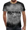 Заказать мужскую футболку в Москве. Футболка с полной запечаткой (мужская) В стиле гранж от yellowbarmaley - готовые дизайны и нанесение принтов.