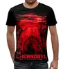 Заказать мужскую футболку в Москве. Футболка с полной запечаткой (мужская) Чернобыль от T-shirt print  - готовые дизайны и нанесение принтов.