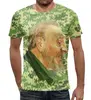 Заказать мужскую футболку в Москве. Футболка с полной запечаткой (мужская) Fidel Castro от balden - готовые дизайны и нанесение принтов.