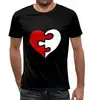Заказать мужскую футболку в Москве. Футболка с полной запечаткой (мужская) сердце от THE_NISE  - готовые дизайны и нанесение принтов.
