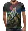 Заказать мужскую футболку в Москве. Футболка с полной запечаткой (мужская) Футбольная мозайка от CoolDesign - готовые дизайны и нанесение принтов.