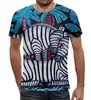 Заказать мужскую футболку в Москве. Футболка с полной запечаткой (мужская) Zebras от alexprintbar@yandex.ru - готовые дизайны и нанесение принтов.