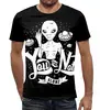 Заказать мужскую футболку в Москве. Футболка с полной запечаткой (мужская) Инопланетянин от trugift - готовые дизайны и нанесение принтов.