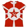 Заказать мужскую футболку в Москве. Футболка с полной запечаткой (мужская) Красная Звезда от Виктор Гришин - готовые дизайны и нанесение принтов.