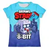 Заказать мужскую футболку в Москве. Футболка с полной запечаткой (мужская) BRAWL STARS 8-BIT от geekbox - готовые дизайны и нанесение принтов.
